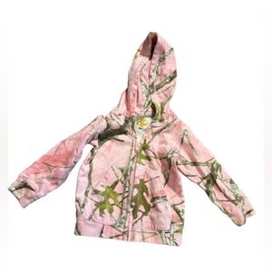 Bass Pro Shops Pink Camo Zip Hoodie 6M